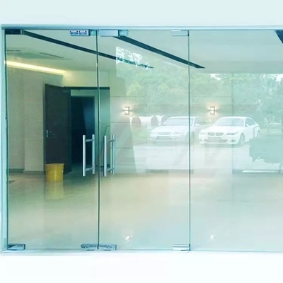 Πόρτα γυαλιού ταλάντευσης Frameless κραμάτων αργιλίου, μετριασμένη εμπορική διπλή πόρτα γυαλιού