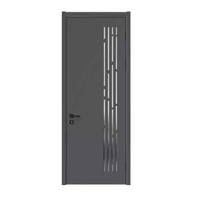 Frosted Glass Μπάνιου Ξύλινη Πόρτα Μοντέρνα Αδιάβροχο Εσωτερικό Ξύλινο 45mm / 50mm