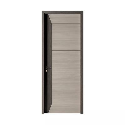 Flush Wooden Panel Design Μοντέρνο Υπνοδωμάτιο Πόρτα από σκληρό ξύλο Αδιάβροχη ηχομόνωση