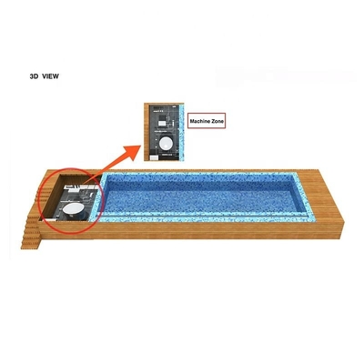 Fiberglass Prefab Customized Color 20FT 40FT Shipping Container Pool with UPVC window
