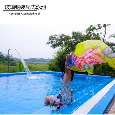 Fiberglass Prefab Customized Color 20FT 40FT Shipping Container Pool with UPVC window