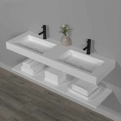 Washbasin νέος ιταλικός σχεδίου άσπρος χρώματος υγειονομικός εμπορευμάτων νεροχύτης λεκανών πλυσίματος λουτρών διπλός
