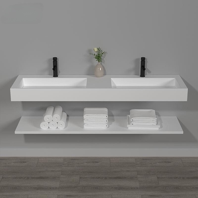 Washbasin νέος ιταλικός σχεδίου άσπρος χρώματος υγειονομικός εμπορευμάτων νεροχύτης λεκανών πλυσίματος λουτρών διπλός