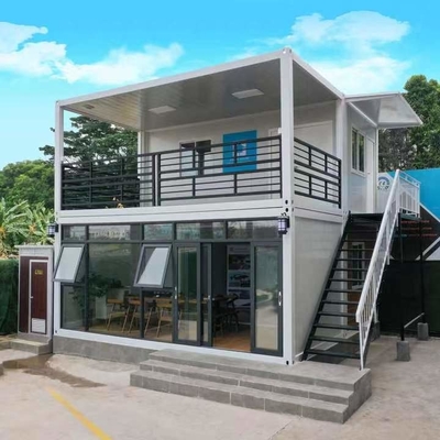 Με τρία υπνοδωμάτια Prefab σπίτι 40ft εμπορευματοκιβωτίων αργιλίου επίπεδο σπίτι μεταφορικών κιβωτίων πακέτων