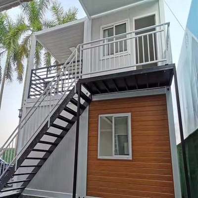 Με τρία υπνοδωμάτια Prefab σπίτι 40ft εμπορευματοκιβωτίων αργιλίου επίπεδο σπίτι μεταφορικών κιβωτίων πακέτων