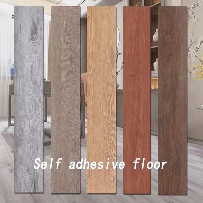 Αυτοκόλλητη 2.0mm φλούδα δαπέδων σιταριού PVC ξύλινη και βινυλίου δάπεδο ραβδιών DIY