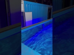 Κινητή Prefab πισίνα εμπορευματοκιβωτίων για την πώληση, έτοιμη φωτεινή σύγχρονη κολύμβηση λιμνών εμπορευματοκιβωτίων