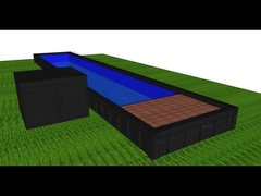 40FT Mobile Prefab Modified 24V LED Light Container Pool